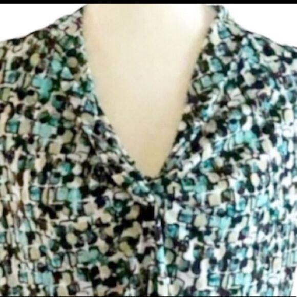 Jones of New York Geometric Print Sleeveless Top - Picture 3 of 6